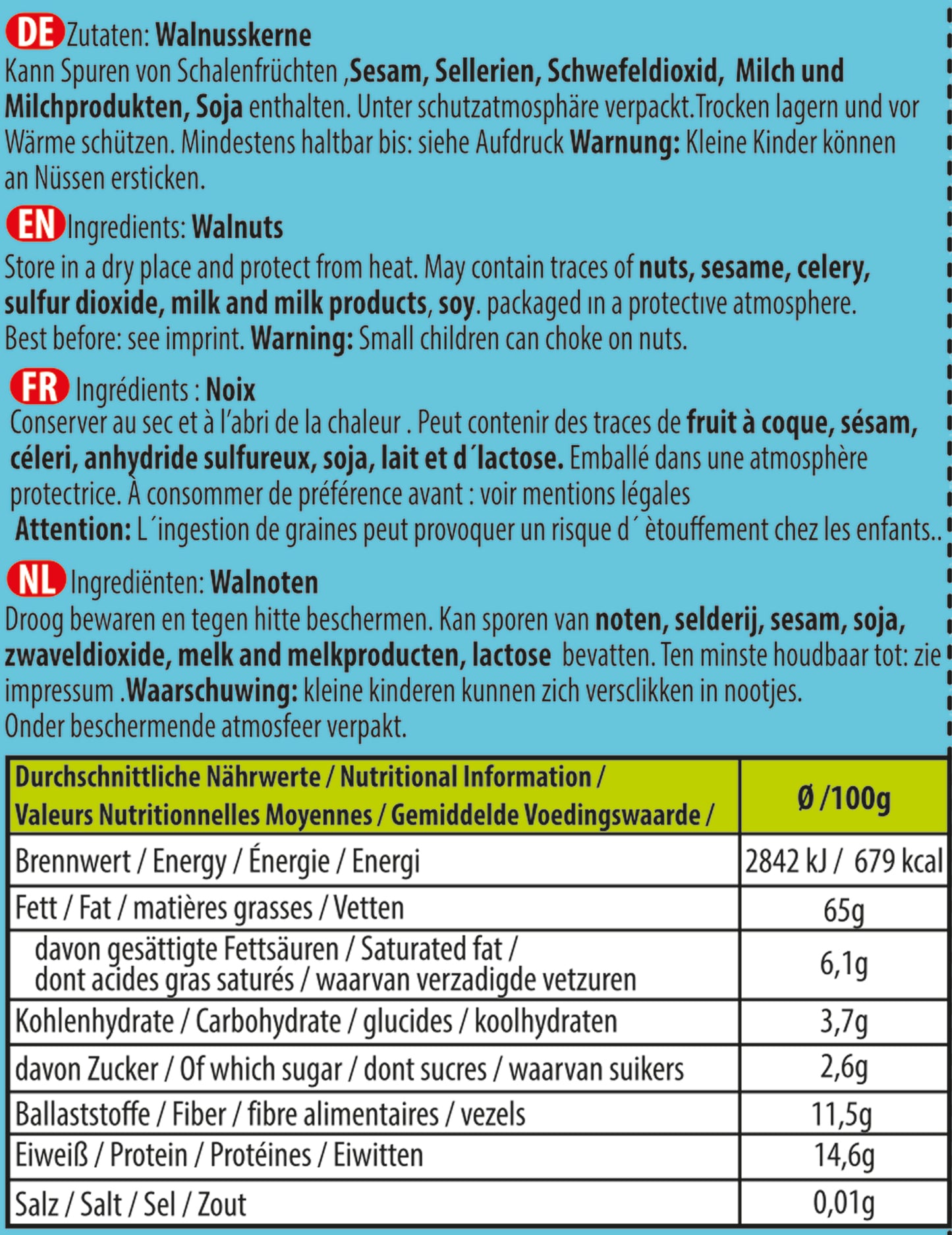 Mr. Cloud Walnusskerne – naturbelassen & voller Energie (60g)