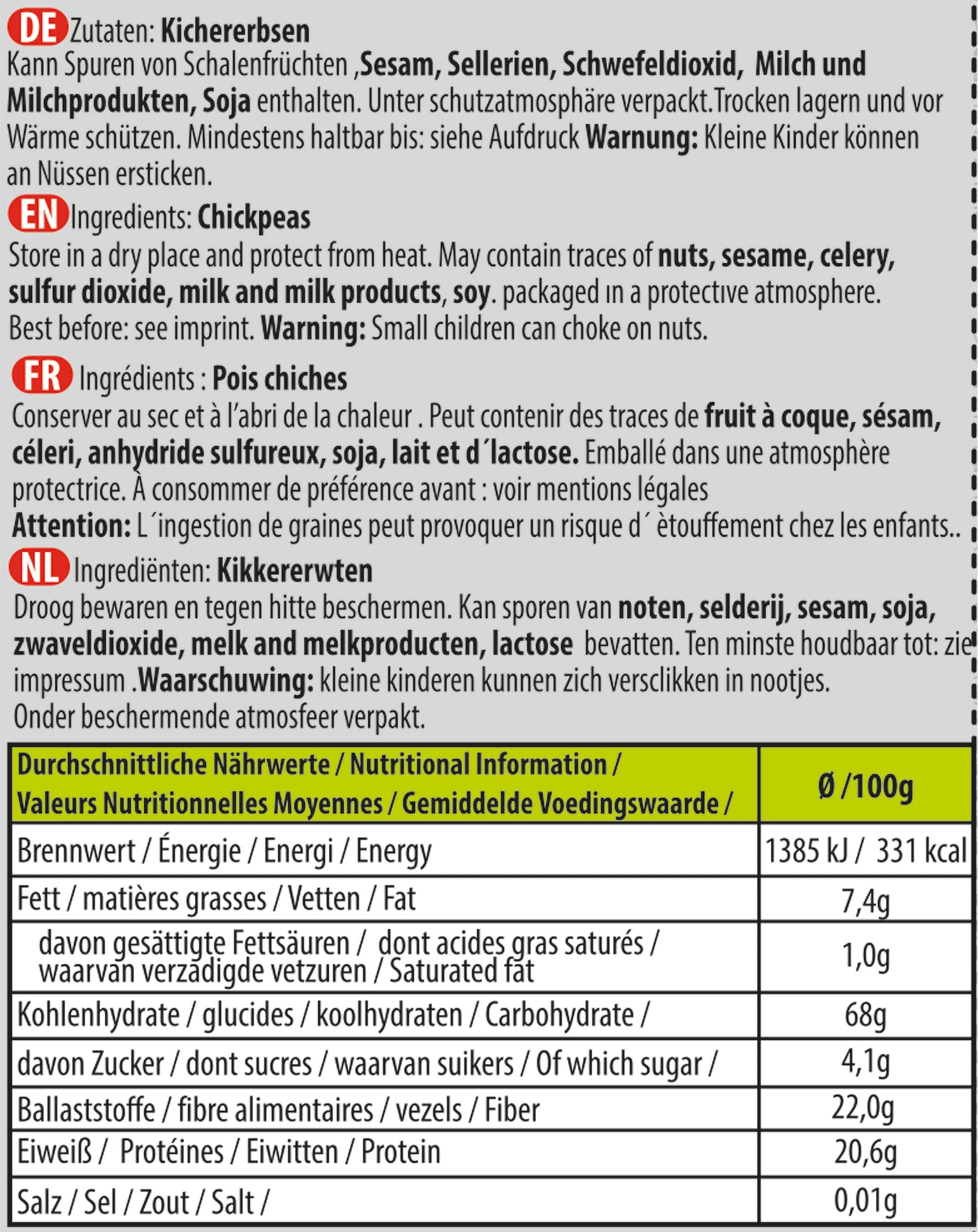 Mr. Cloud Kichererbsen – doppelt geröstet (85g)