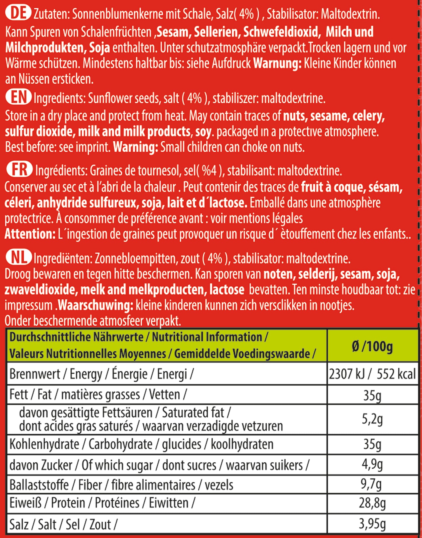 Mr. Cloud Schwarze Sonnenblumenkerne – geröstet & gesalzen (60g)
