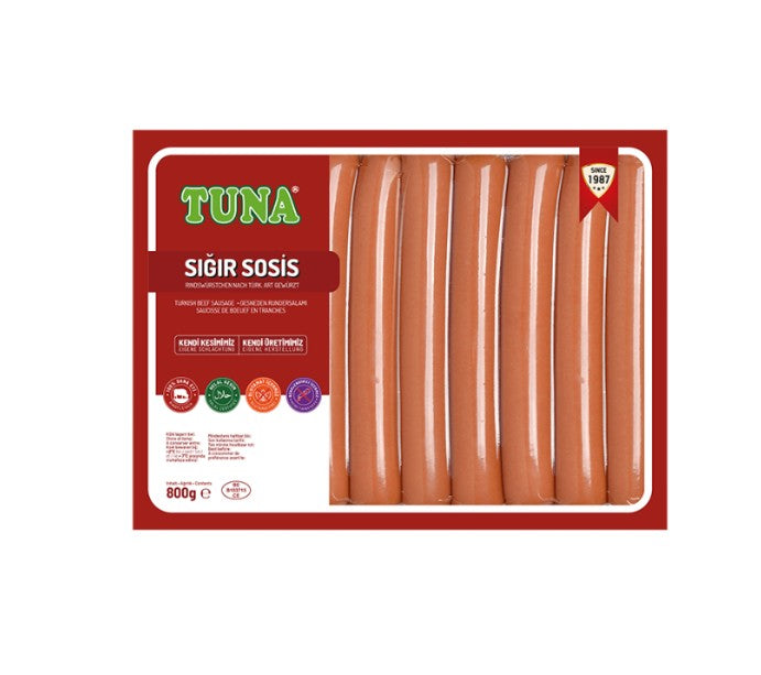 Tuna Sığır Sosis Schale 600 g ( Halal - Zertifiziert )