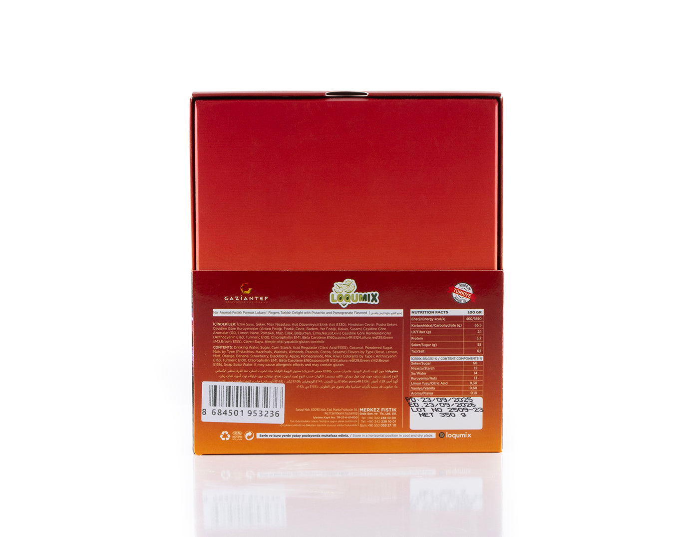 Pistazien Parmak Lokum Granatapfel 350 g