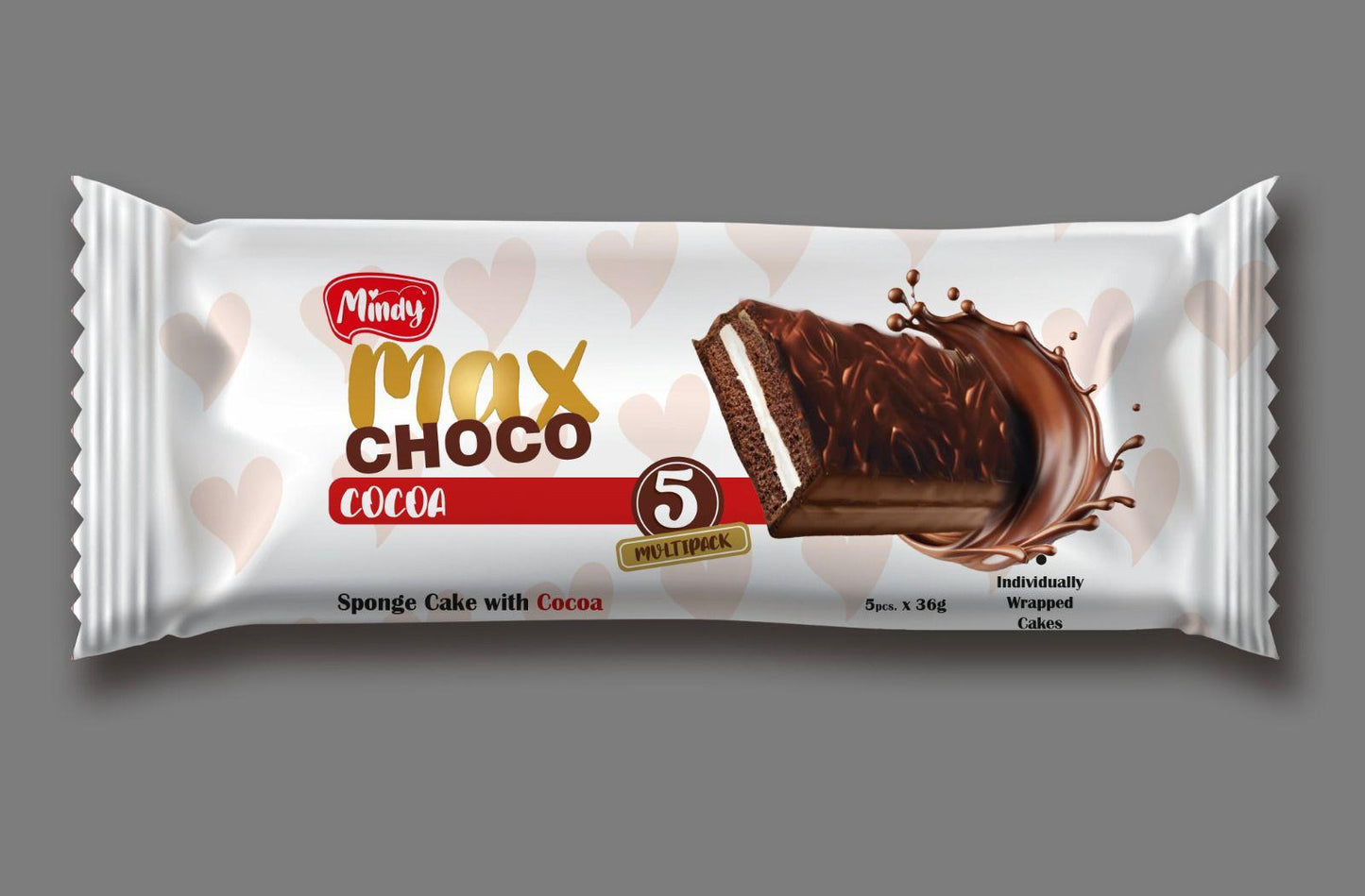 Mindy Max Choco Cocoa – Schoko-Sponge Cake (5 × 36 g)