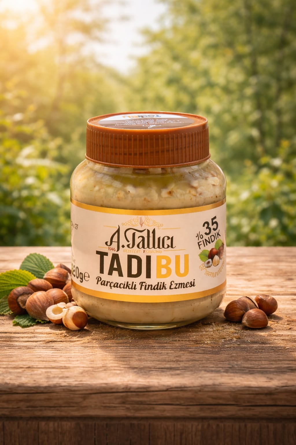 TADIBU Parçacıklı Haselnusscreme – 35 % Haselnuss (420 g)