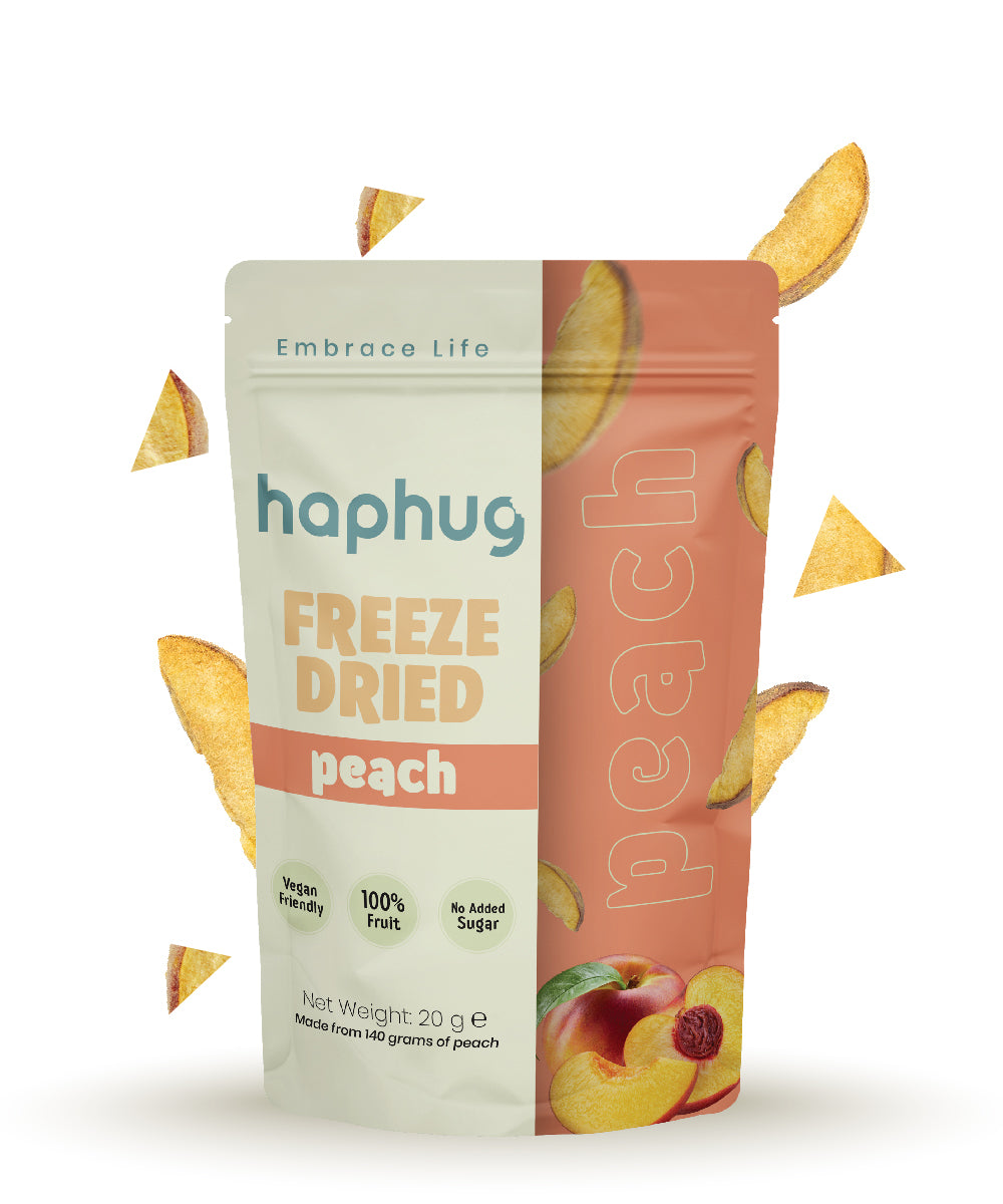 Haphug Gefriergetrocknete Pfirsiche – 20 g