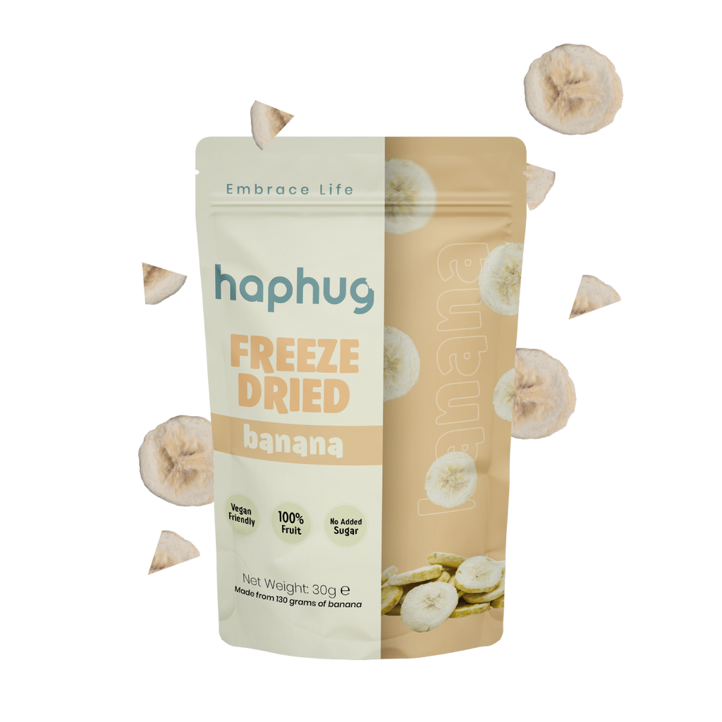 Haphug Gefriergetrocknete Bananen – 30 g