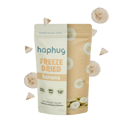 Haphug Gefriergetrocknete Bananen – 30 g