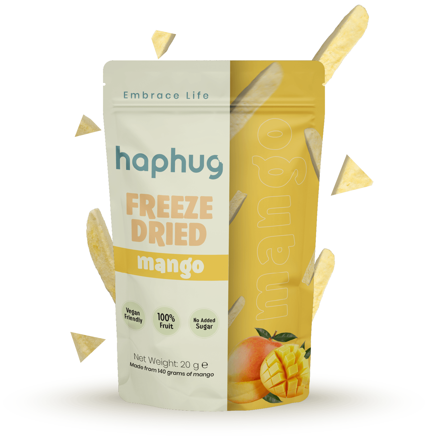 Haphug Gefriergetrocknete Mango – 20 g