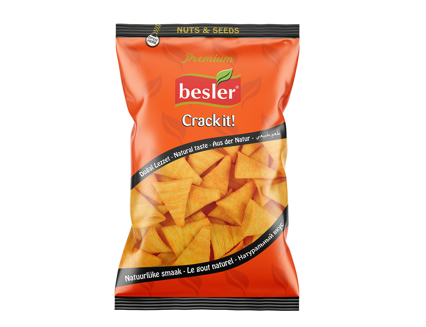Besler Premium Dreiecks-Chips – Knuspriger Mais-Snack 130 g