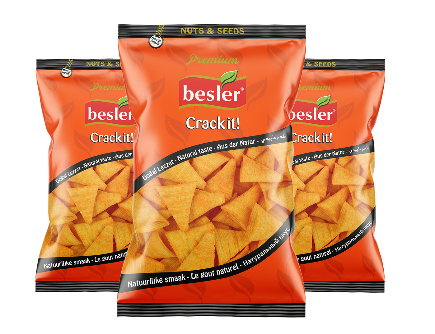 Besler Premium Üçgen Cips - Çıtır Mısır Atıştırmalığı 130 g