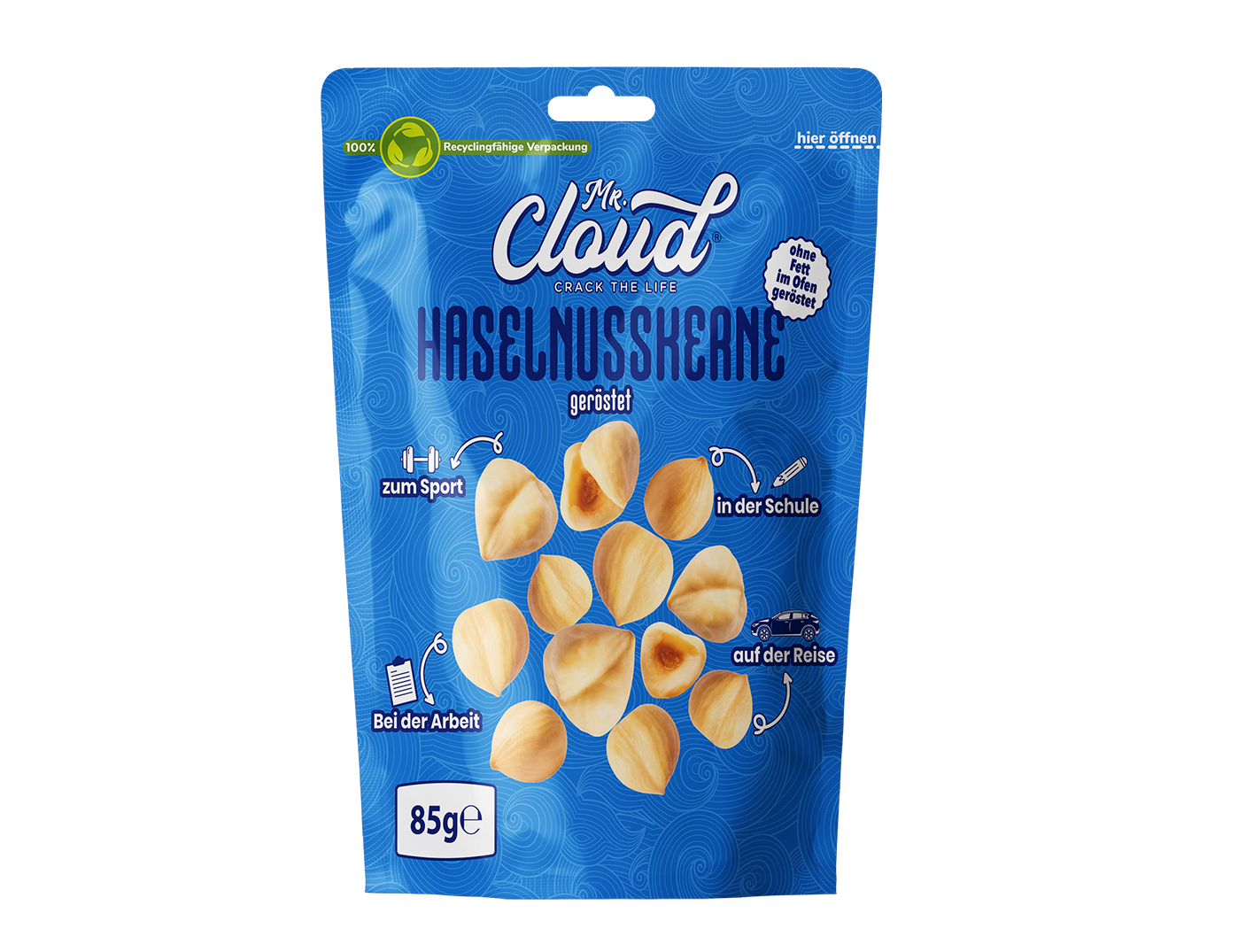 Mr. Cloud Fındıkları – kavrulmuş ve çıtır (85g)