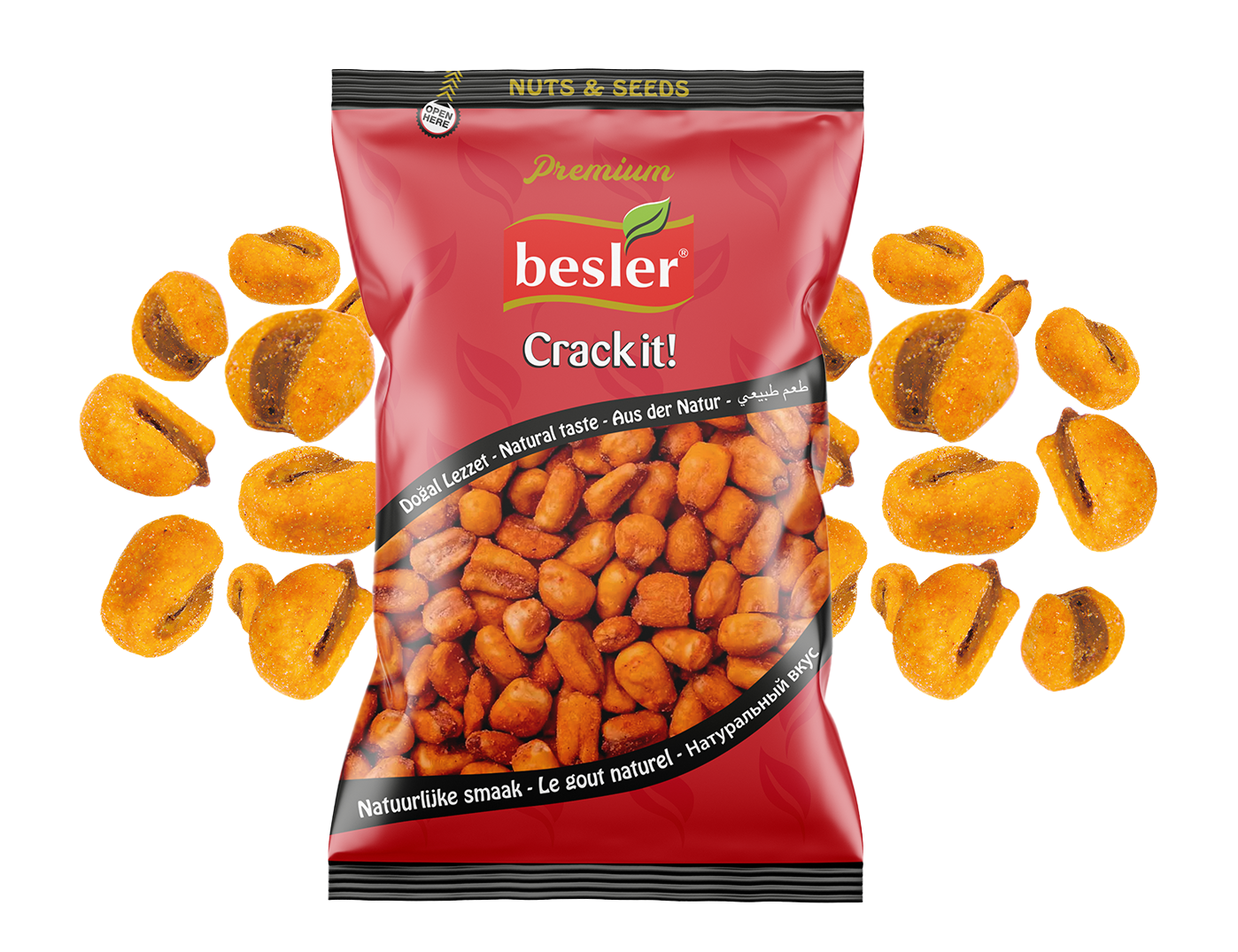 Besler Premium Mais-Snacks Scharf 150 g – Knusprig & feurig