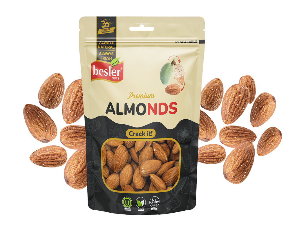 Besler Premium Badem 200 g – Besinlerle dolu çıtır çıtır bir lezzet