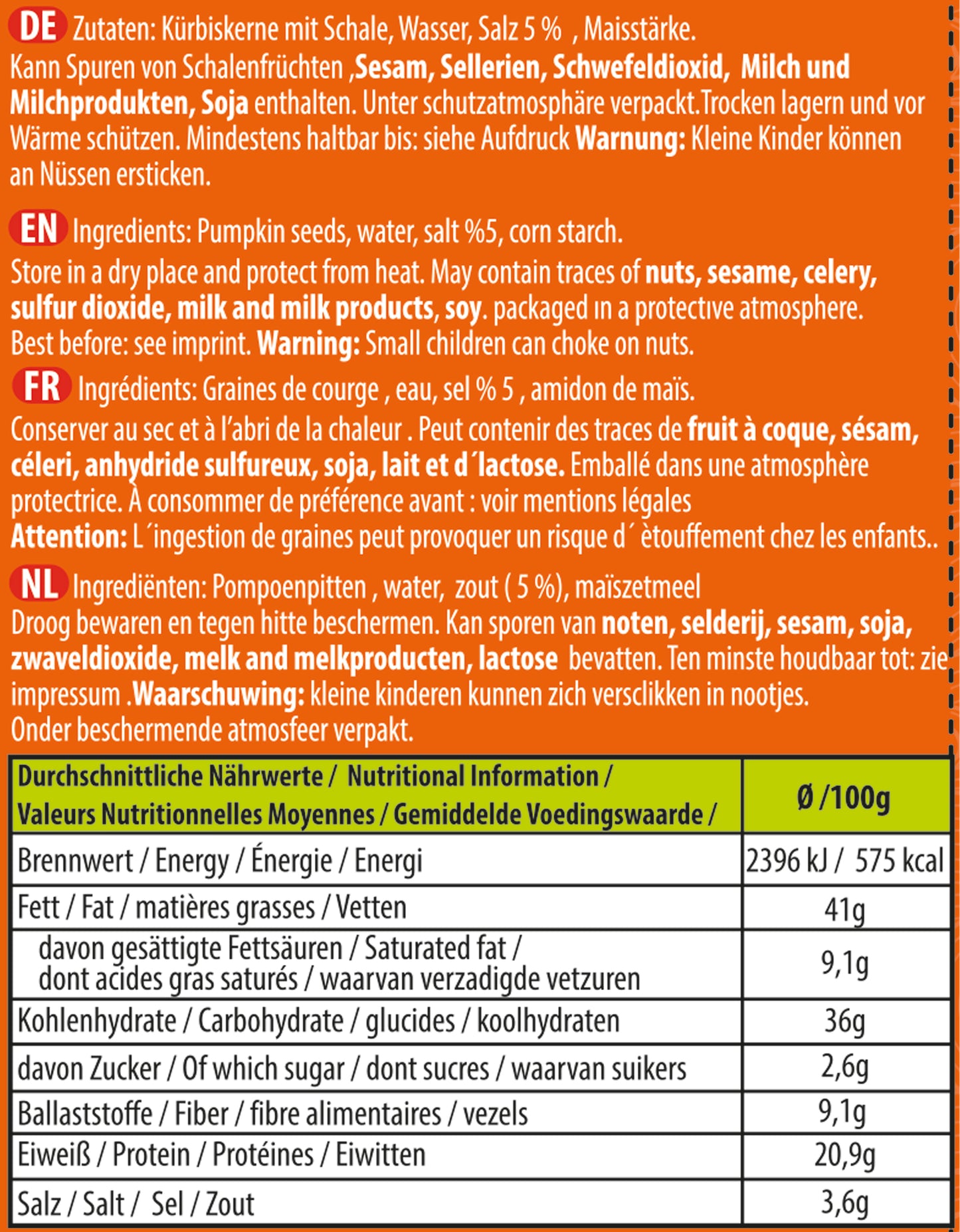 Mr. Cloud Kürbiskerne – doppelt geröstet & gesalzen (60g)