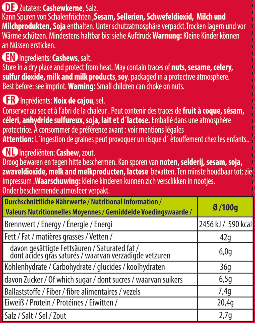 MR. Cloud Kaju Fıstığı – kavrulmuş ve tuzlanmış (85g)