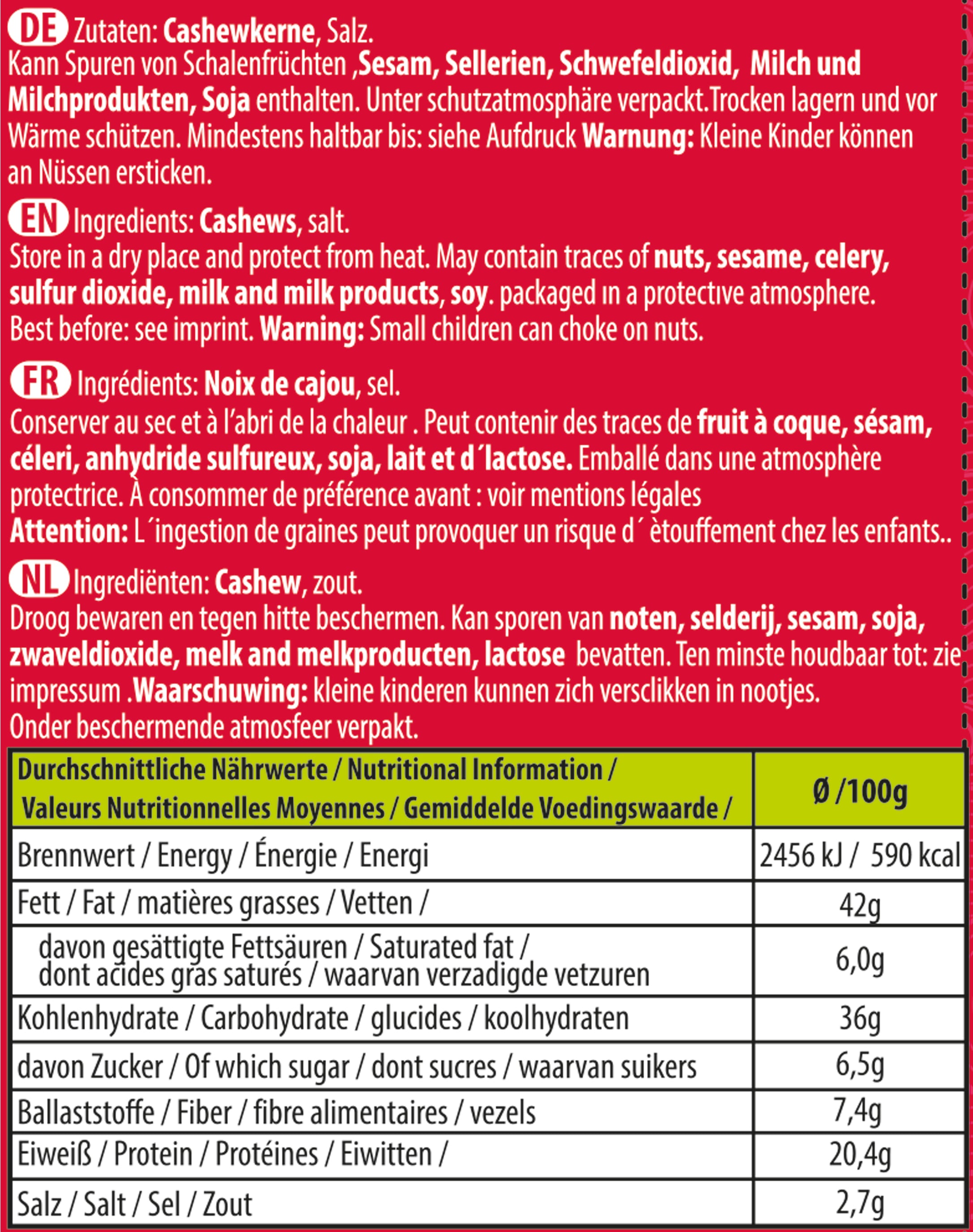 MR. Cloud Kaju Fıstığı – kavrulmuş ve tuzlanmış (85g)