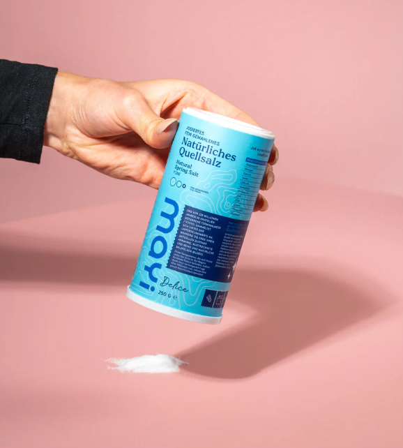 MAYI Quellsalz - fein und jodiert mit Salzstreuer 250 g