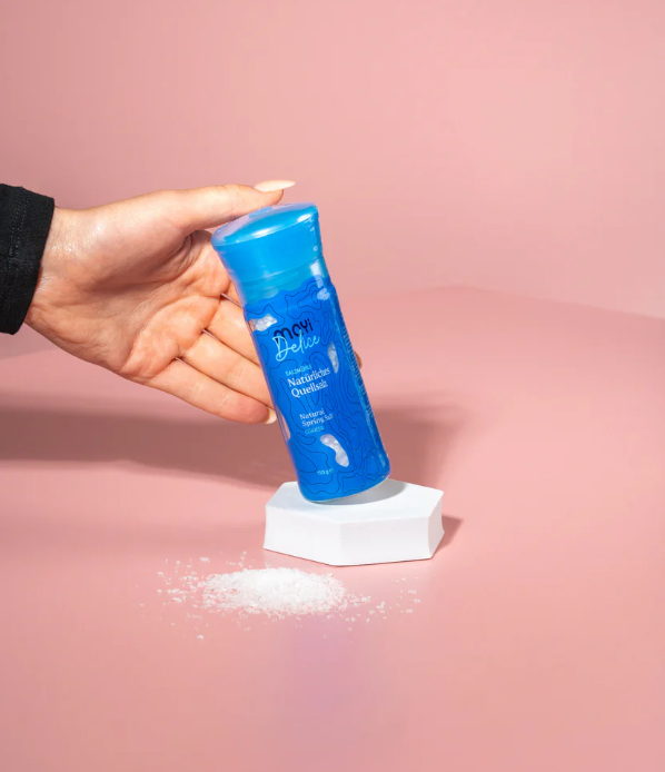 MAYI Quellsalz grobkörnig mit Salzmühle - 110 g