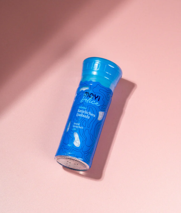 MAYI Quellsalz grobkörnig mit Salzmühle - 110 g