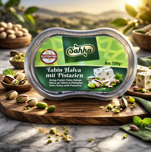 Sahha Tahin Halva mit Pistazien 350gr.