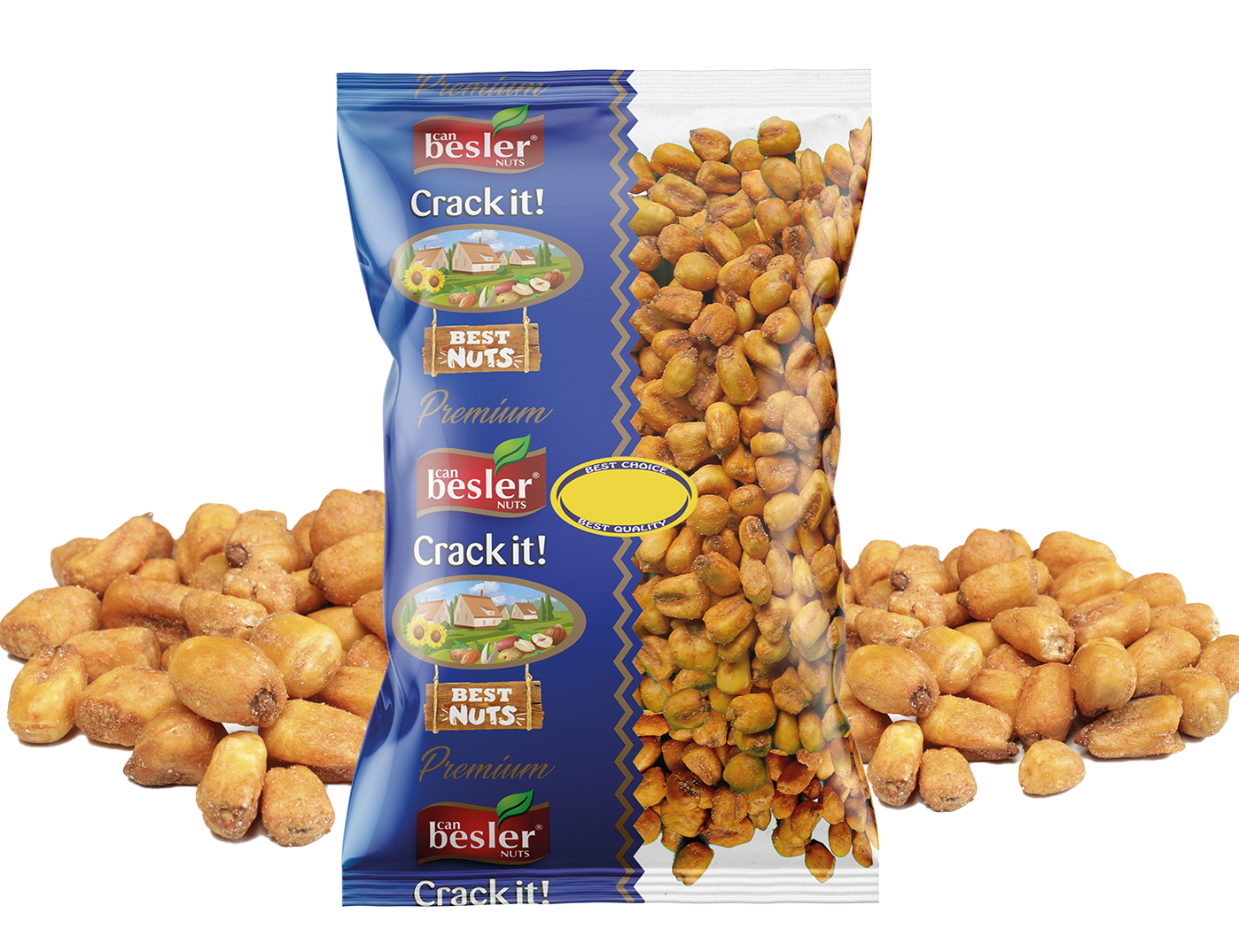 Besler Premium Mais-Snacks mit Barbecue-Geschmack – Knuspriger Snackgenuss im 500 g Beutel