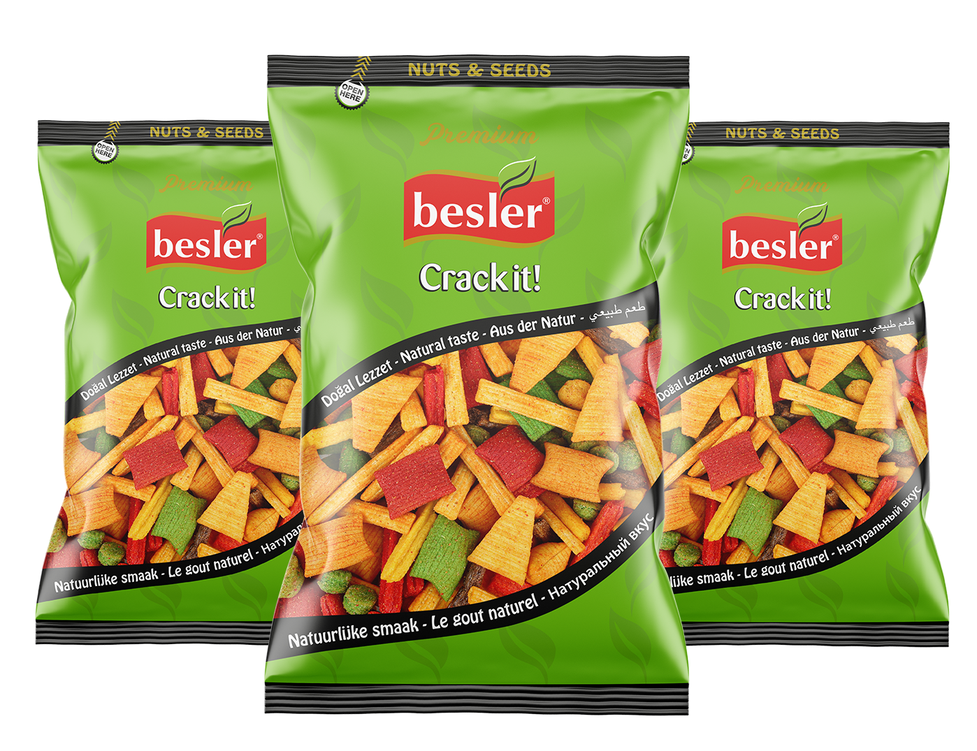 Besler Premium Renkli Mısır Cipsi 130g – Çıtır Parti Atıştırmalığı