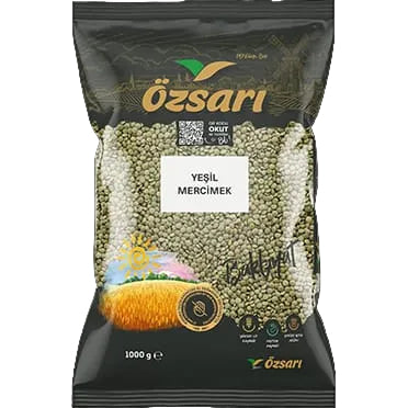Yesil Mercimek Grüne Linsen Marke Özsari 1000g 