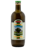 A dark glass bottle of Hayat Kaynağı brand Olivenresteröl (Olive Pomace Oil), featuring an olive tree graphic on a green and white striped label.