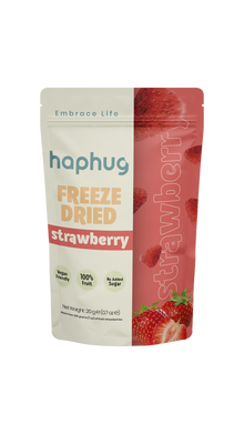 Haphug Gefriergetrocknete Ganze Erdbeeren – 20 g