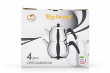 Roland Edelstahl Teekannen Set – Türkischer Stil