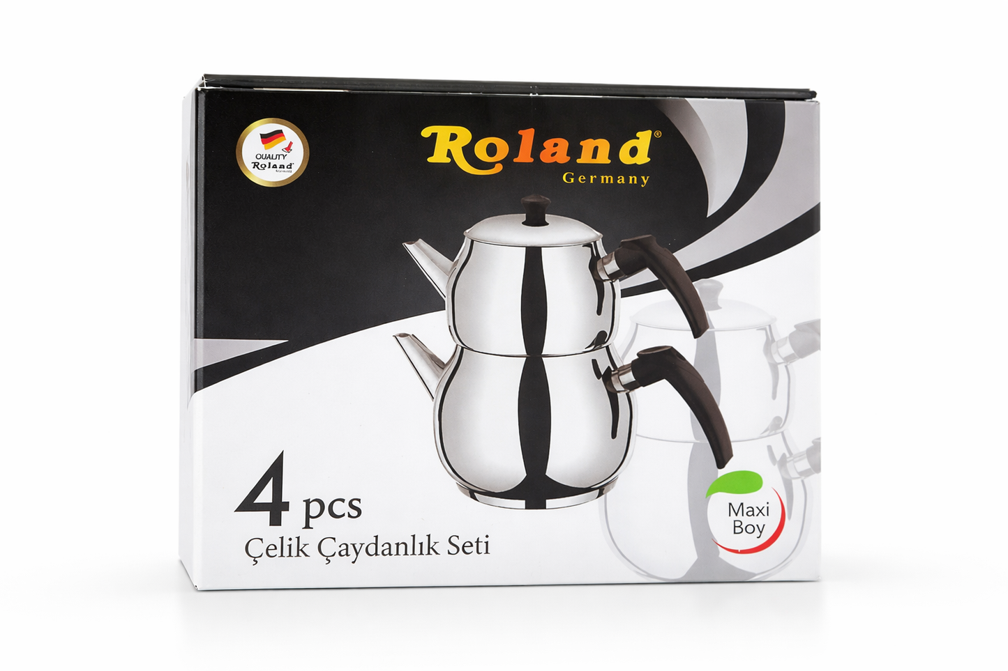 Roland Edelstahl Teekannen Set Maxi – Türkischer Stil